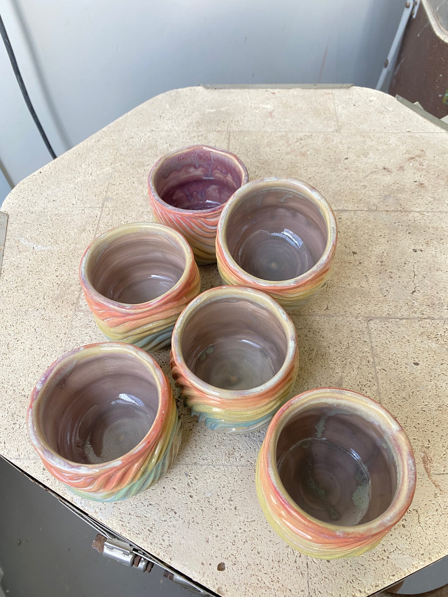 Pastel Rainbow Seabed Sipcup- SMALL