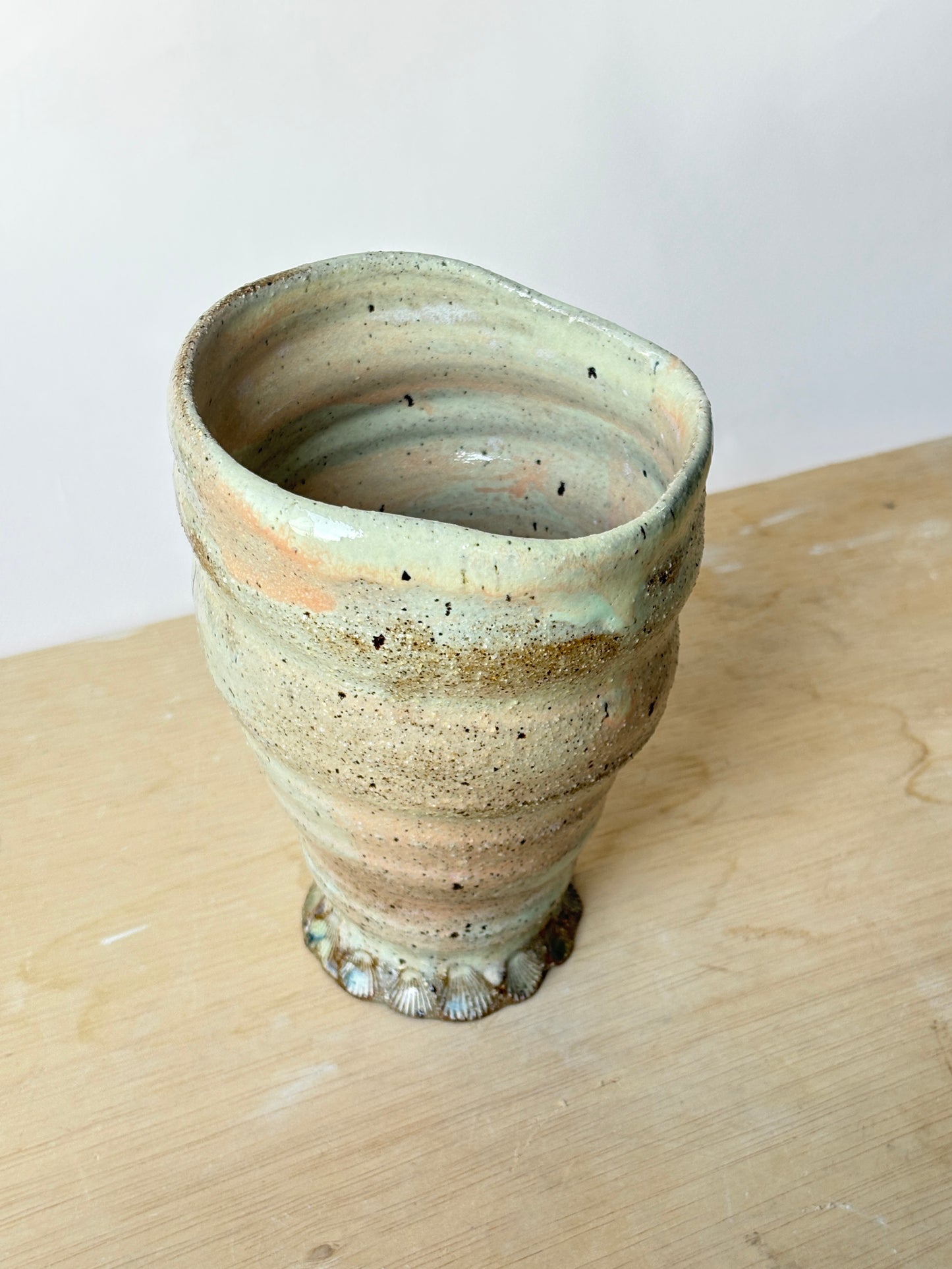 Sandy Shell Vase