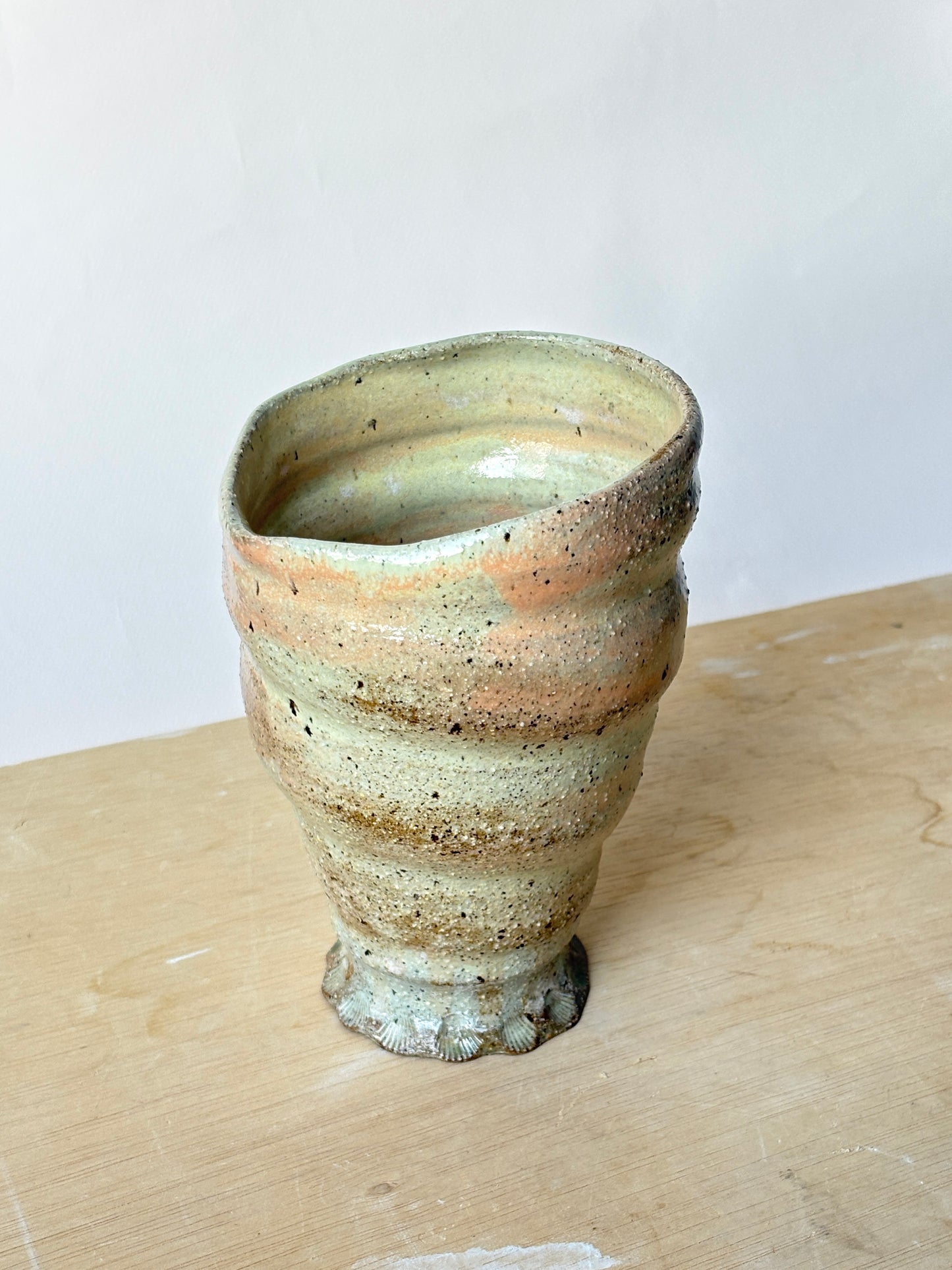 Sandy Shell Vase