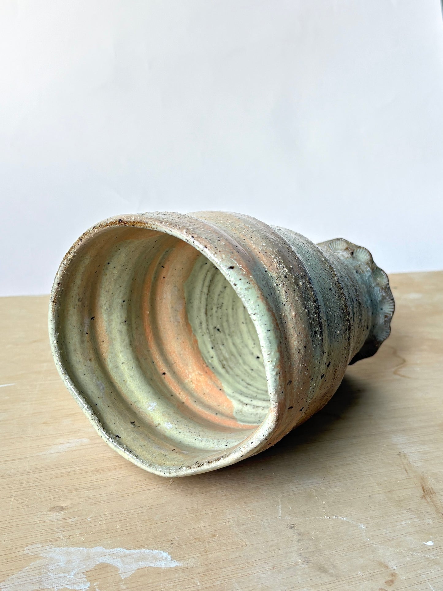 Sandy Shell Vase