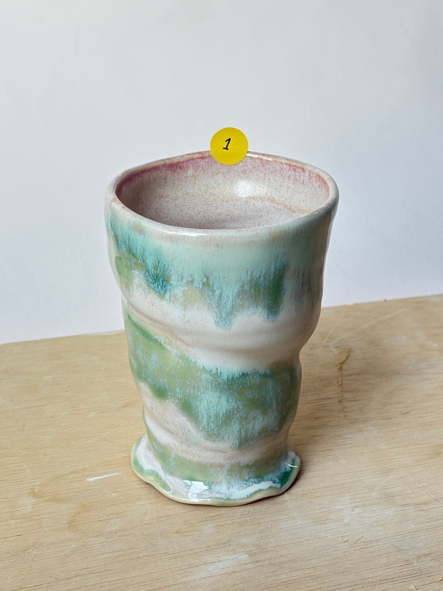 Shell Cup in Pink Moss (1)