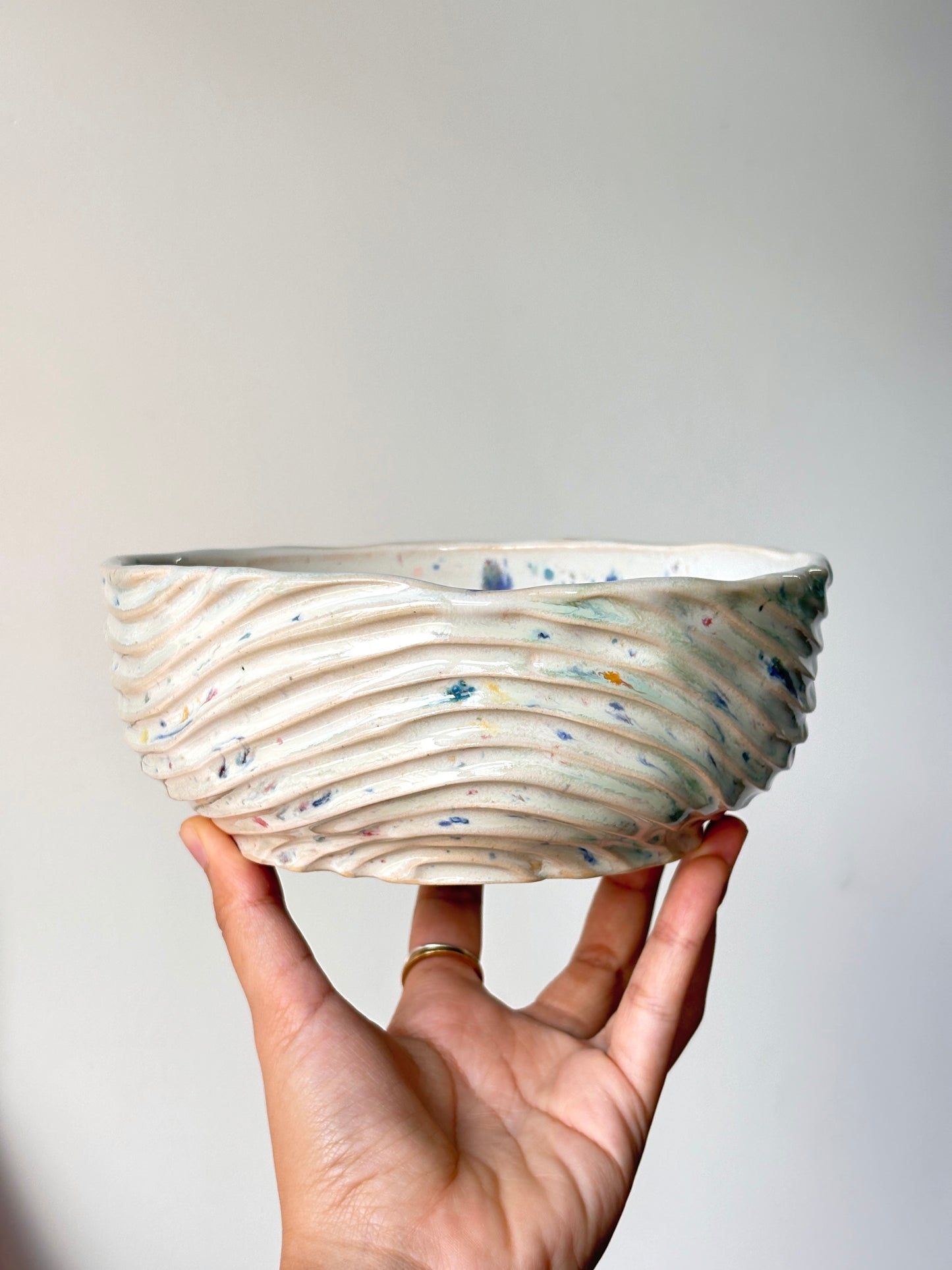 Seabed Confetti Dinner Bowl
