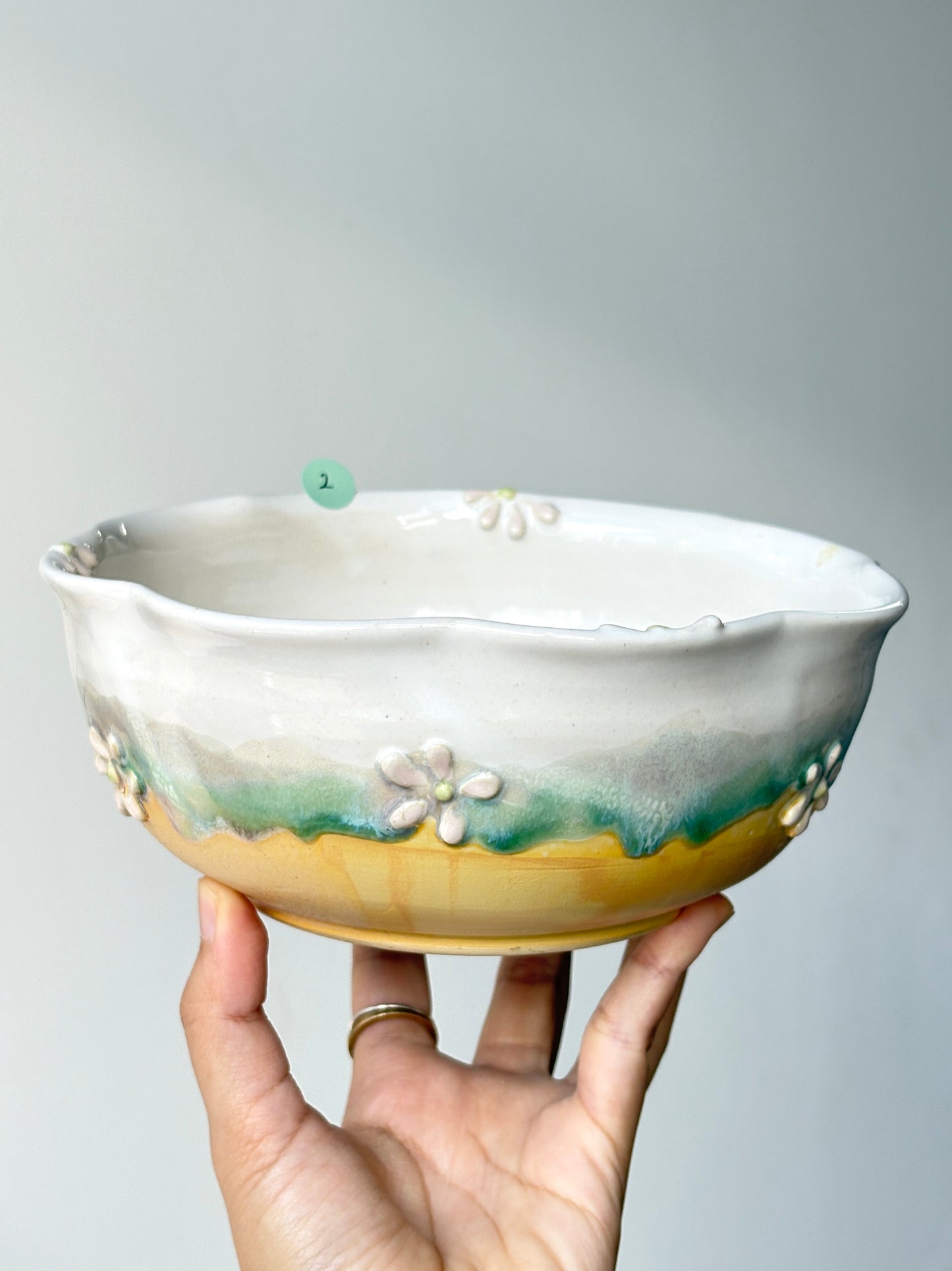 Bloom Dinner Bowl in Egg Yellow (2)