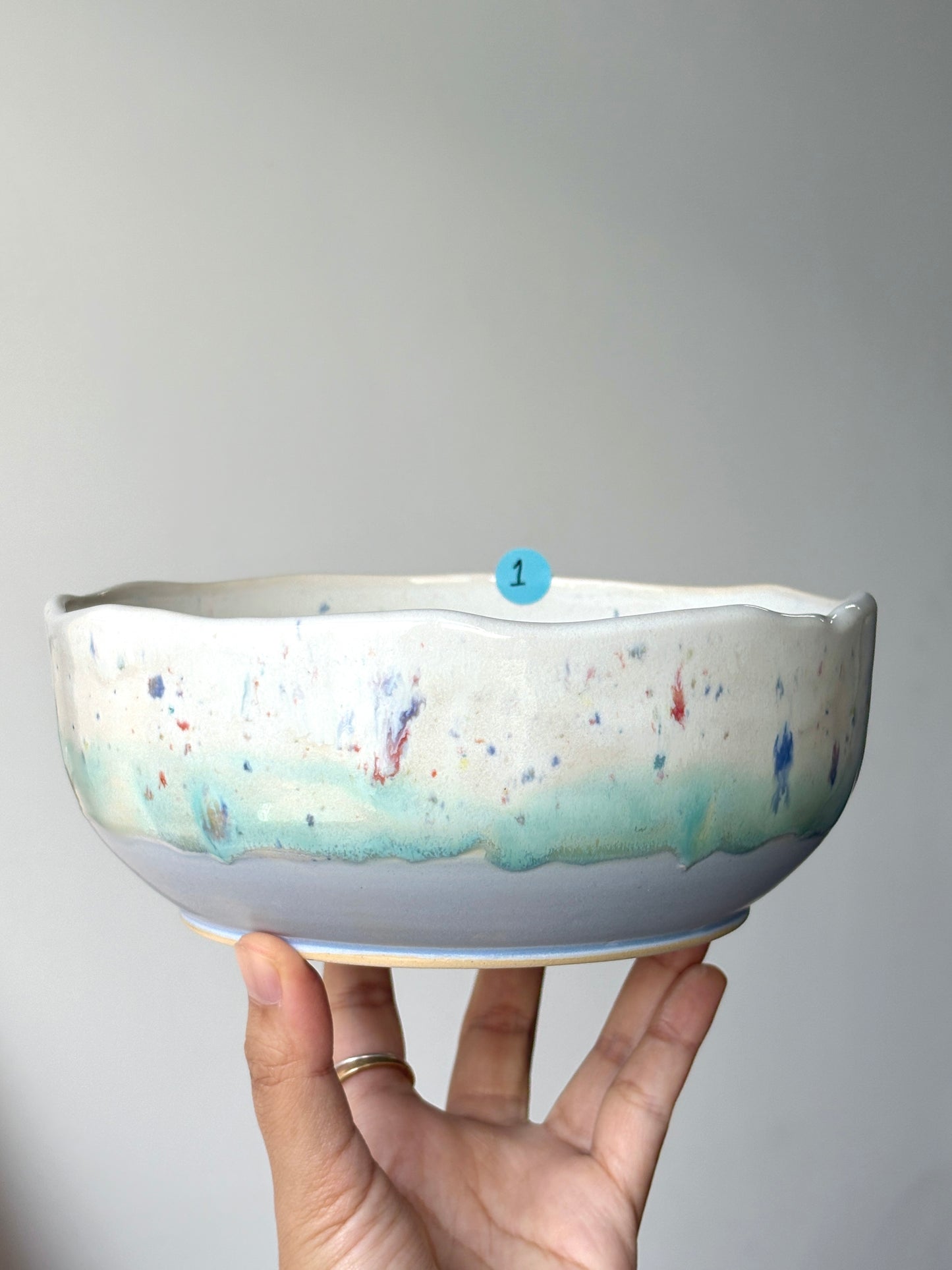 Normie Dinner Bowl in Confetti Blue (1)