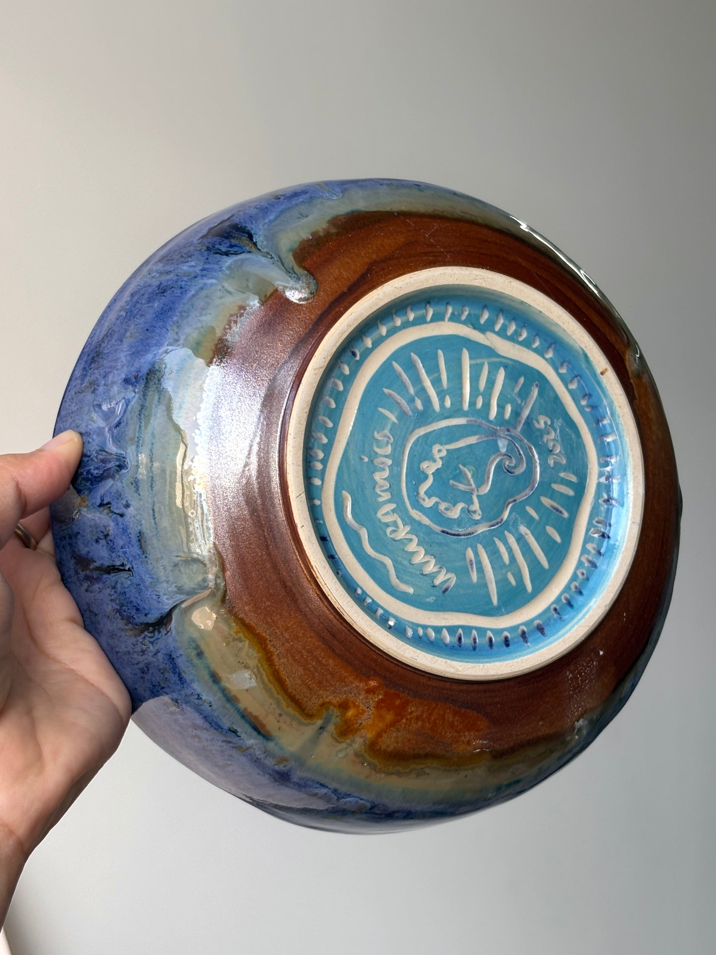 Normie Dinner Bowl In Blue Earth