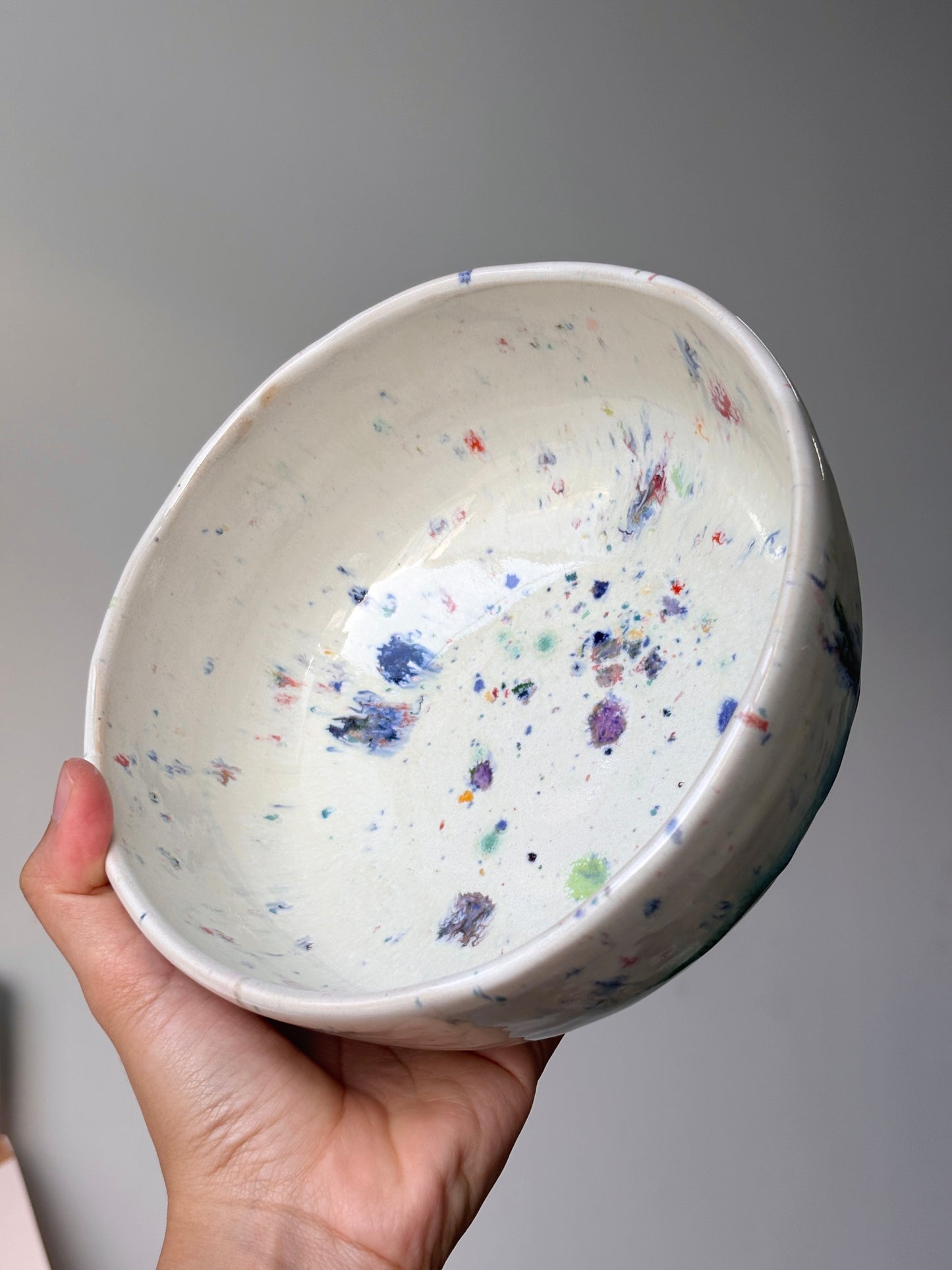 Normie Dinner Bowl in Confetti Green