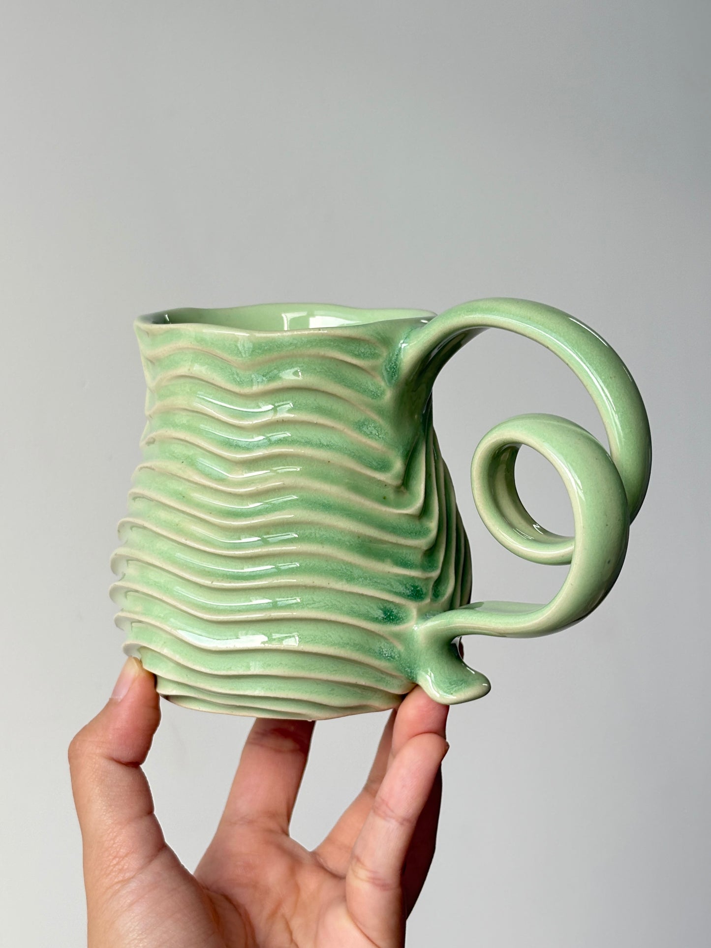 Mint Green Rainbow Seabed Mug