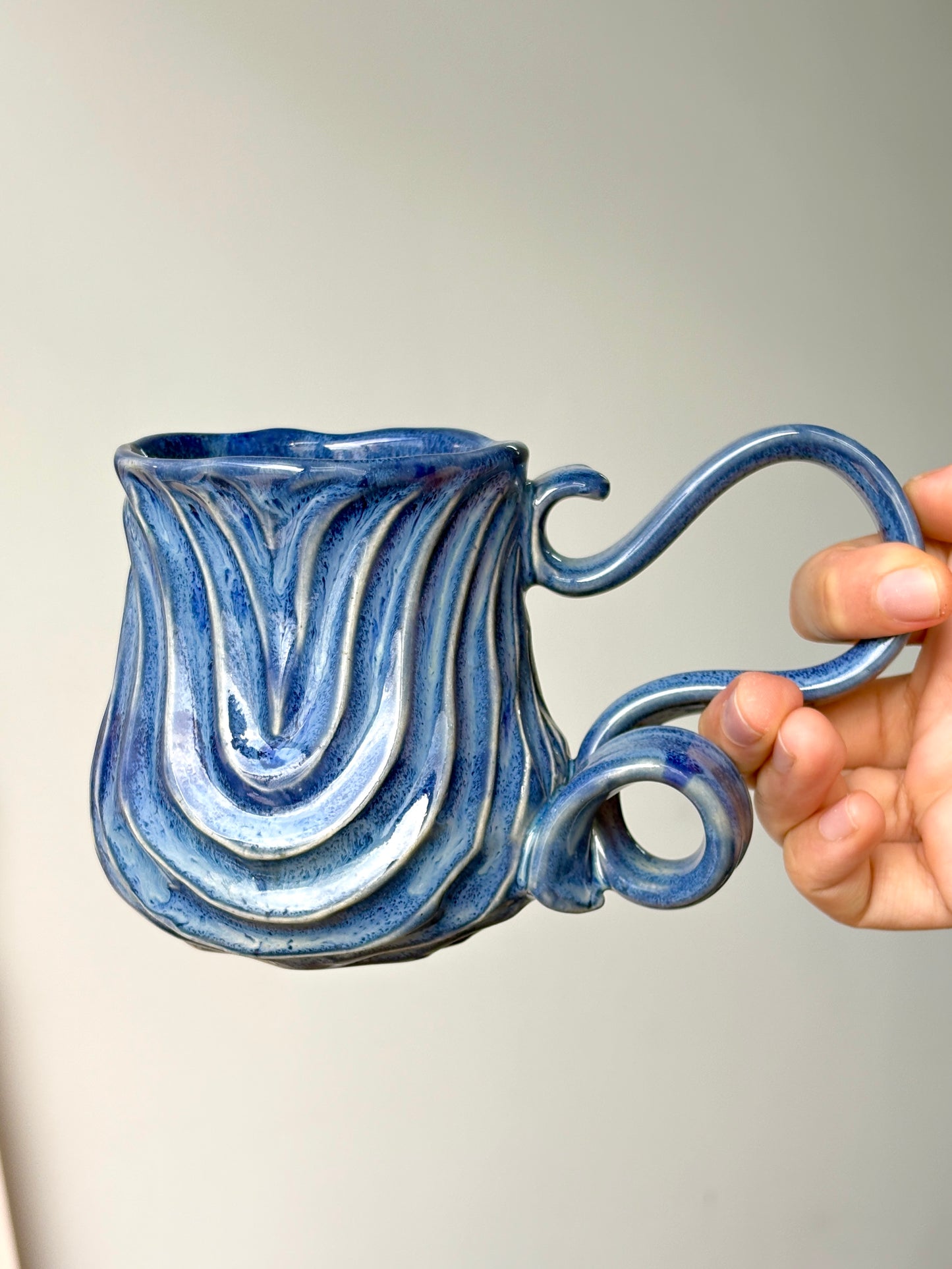 Medium Blue Seabed Mug