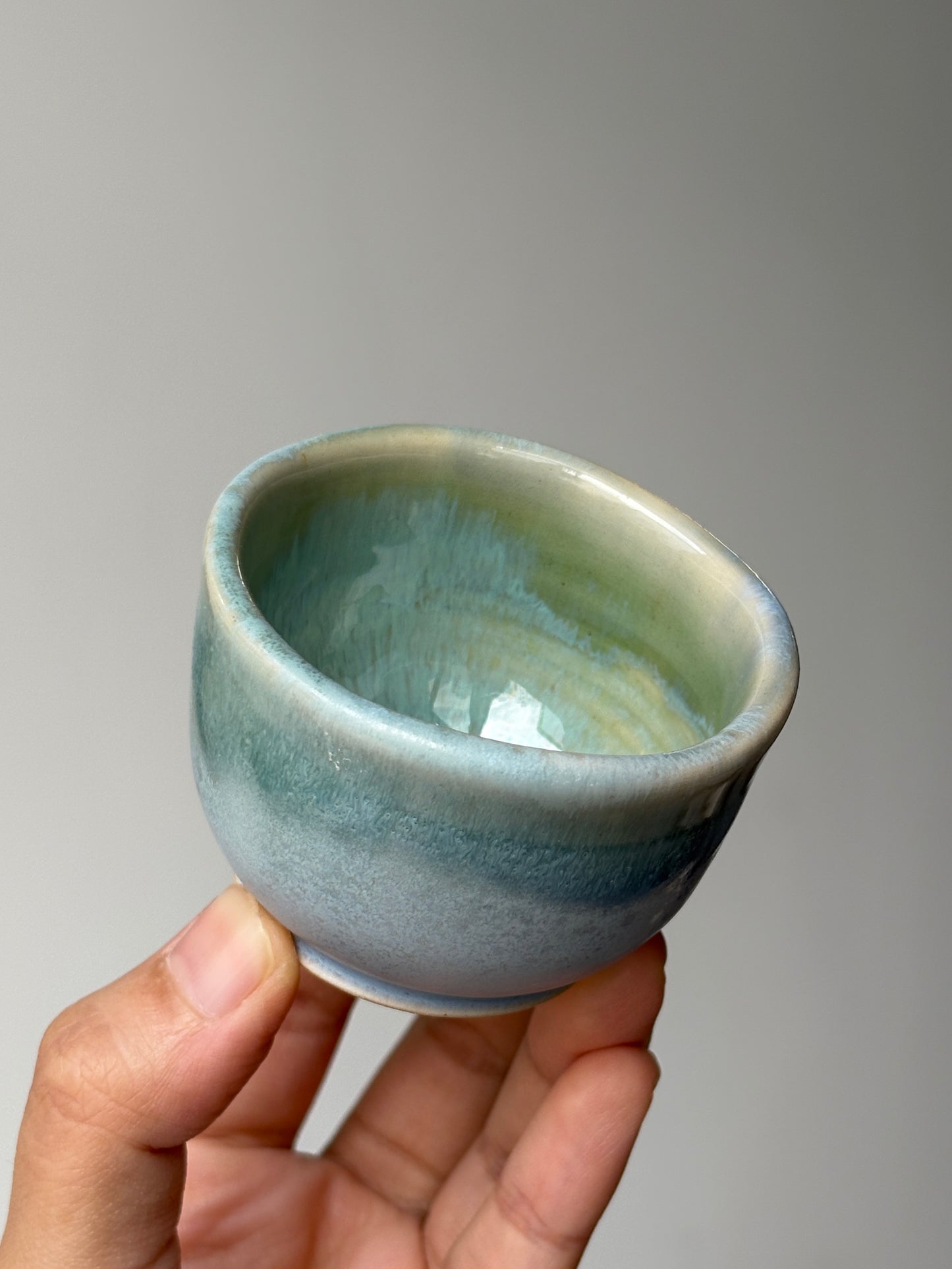 Powder Blue Sake / Tea Cup