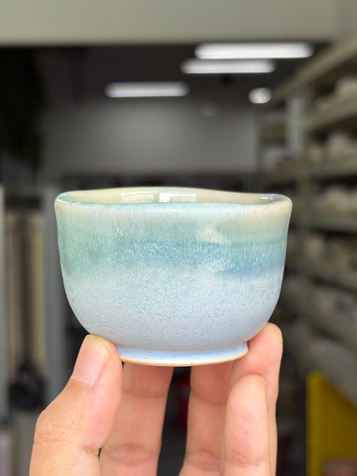 Powder Blue Sake / Tea Cup