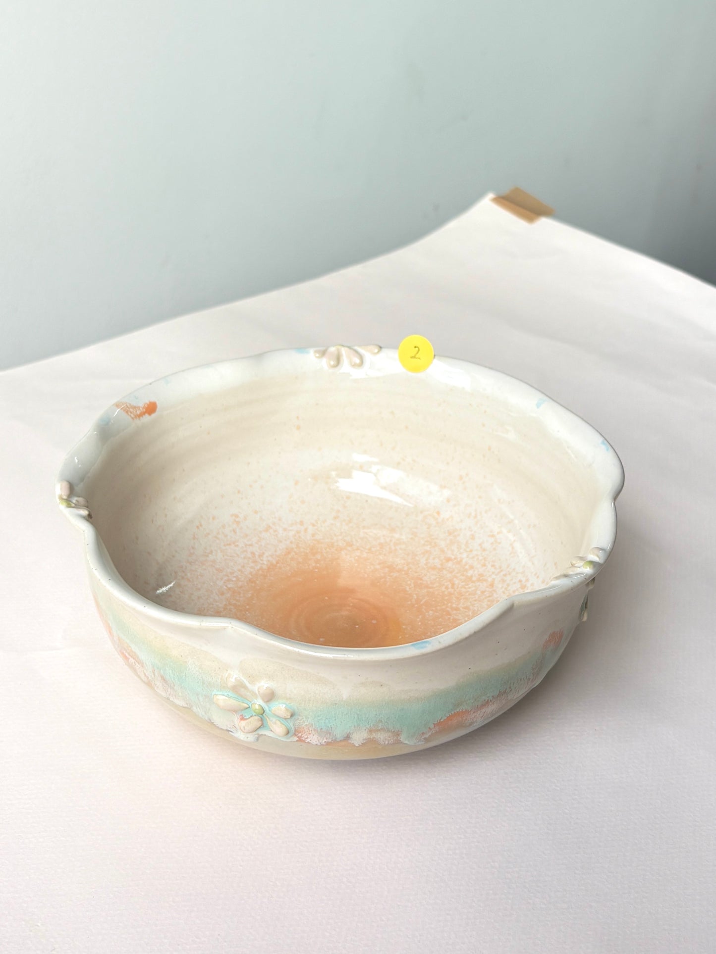Bloom Dinner Bowl in Powder Blue (2)