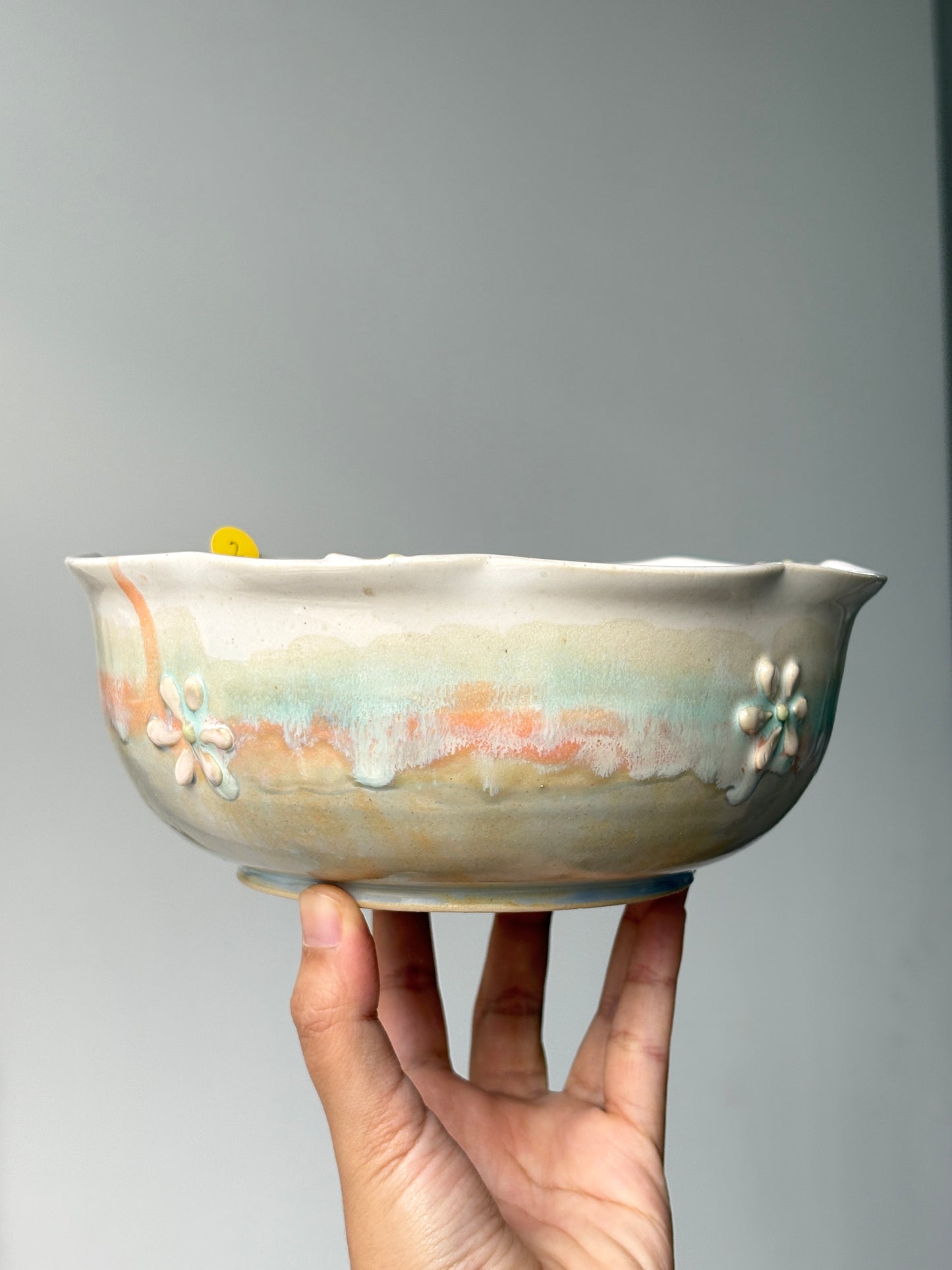Bloom Dinner Bowl in Powder Blue (2)