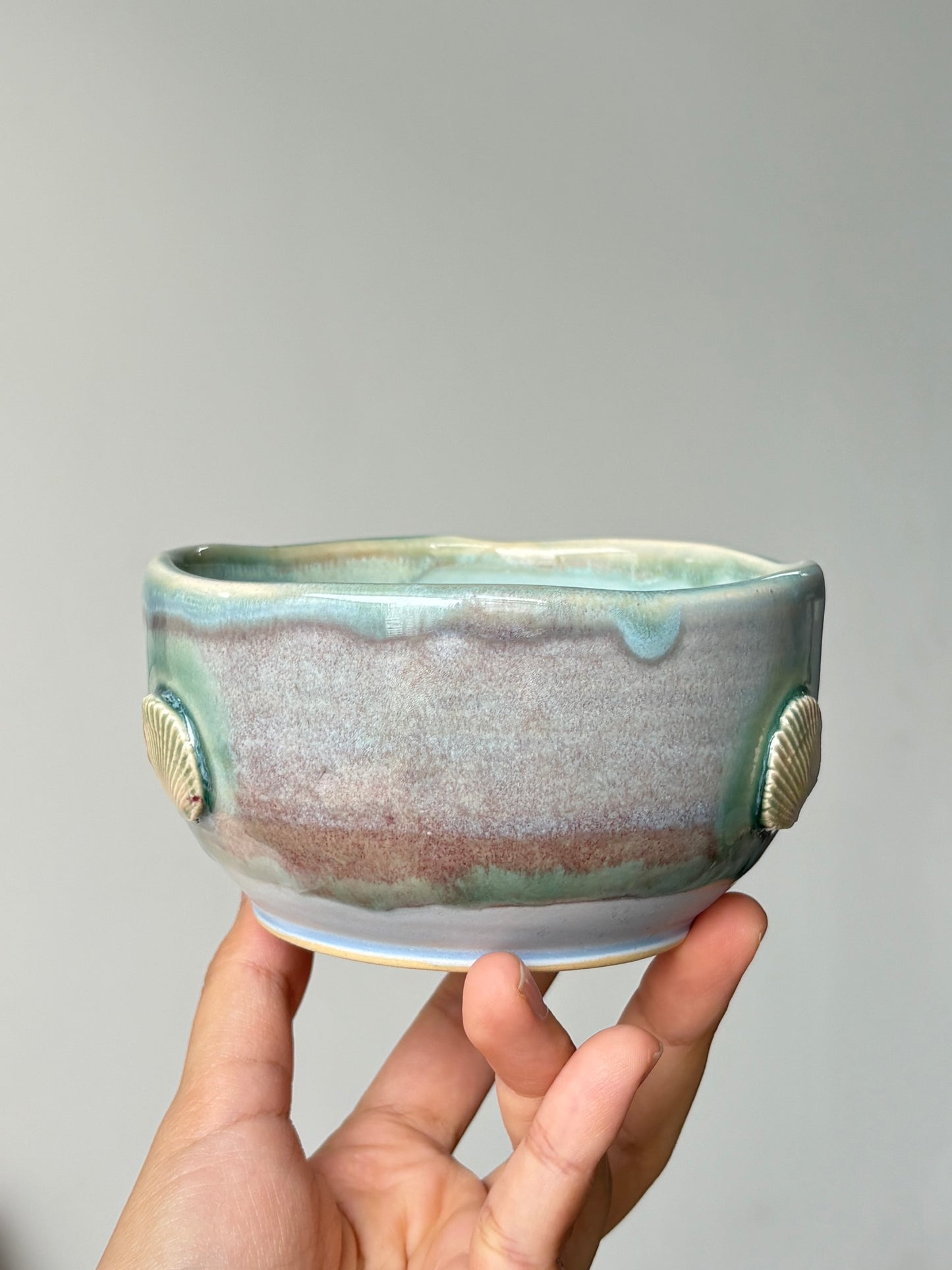 Ricebowl with Shells (Blue)