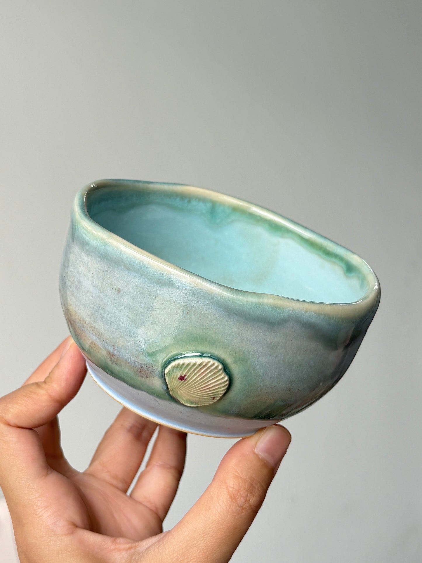 Ricebowl with Shells (Blue)