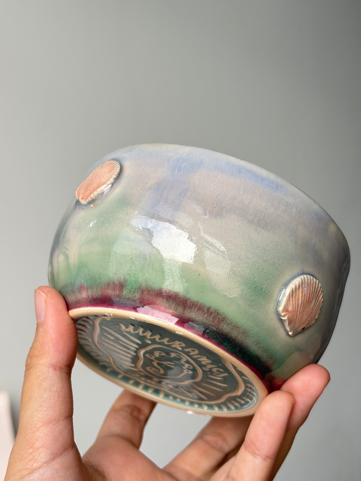Ricebowl with shells (plum interior)