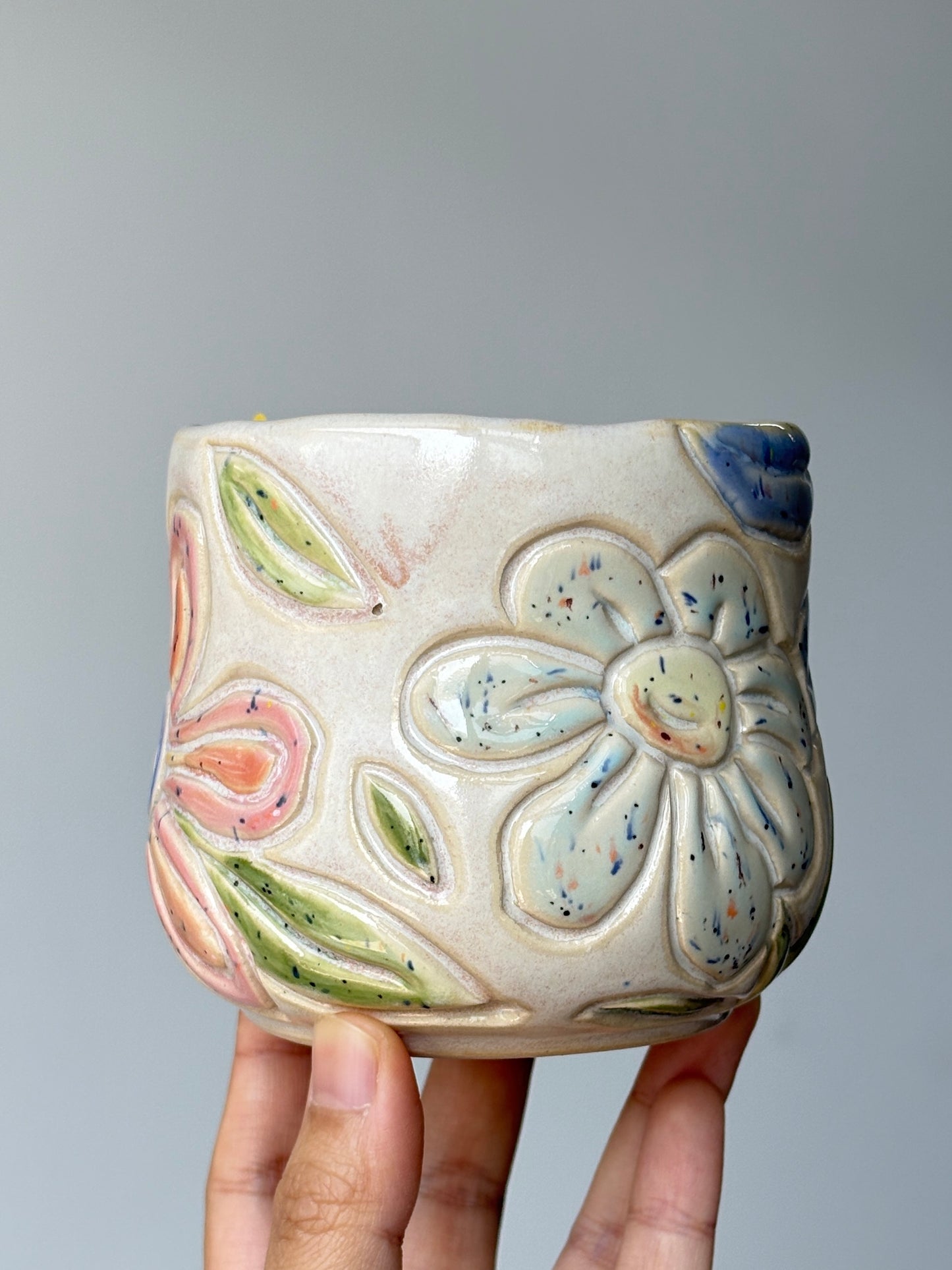 Bunga-Bunga Mug -Yellow Insides (1)
