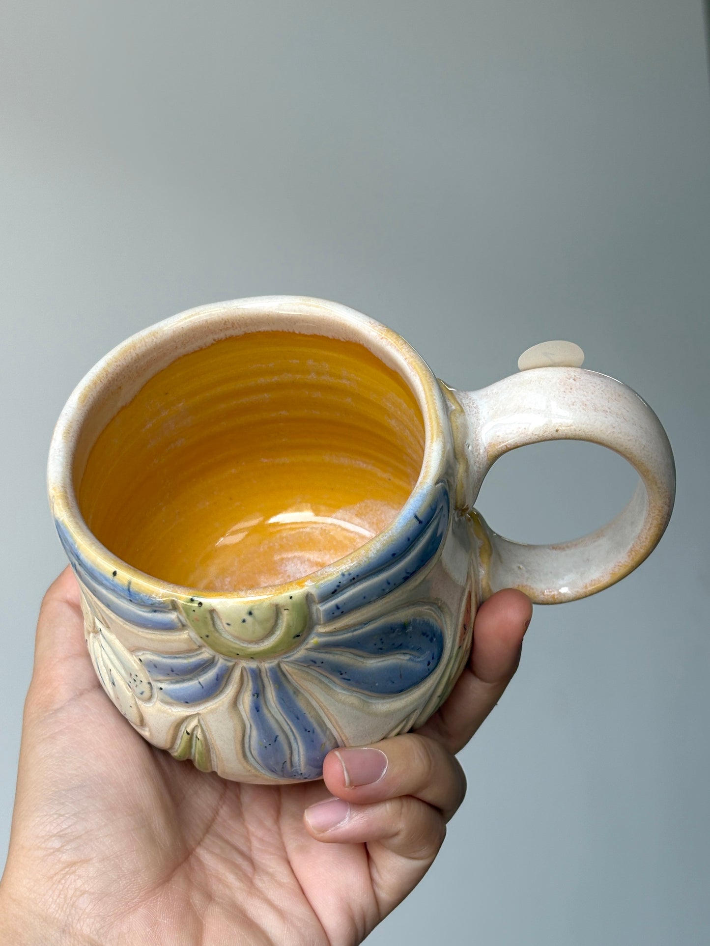 Bunga-Bunga Mug -Yellow Insides (1)