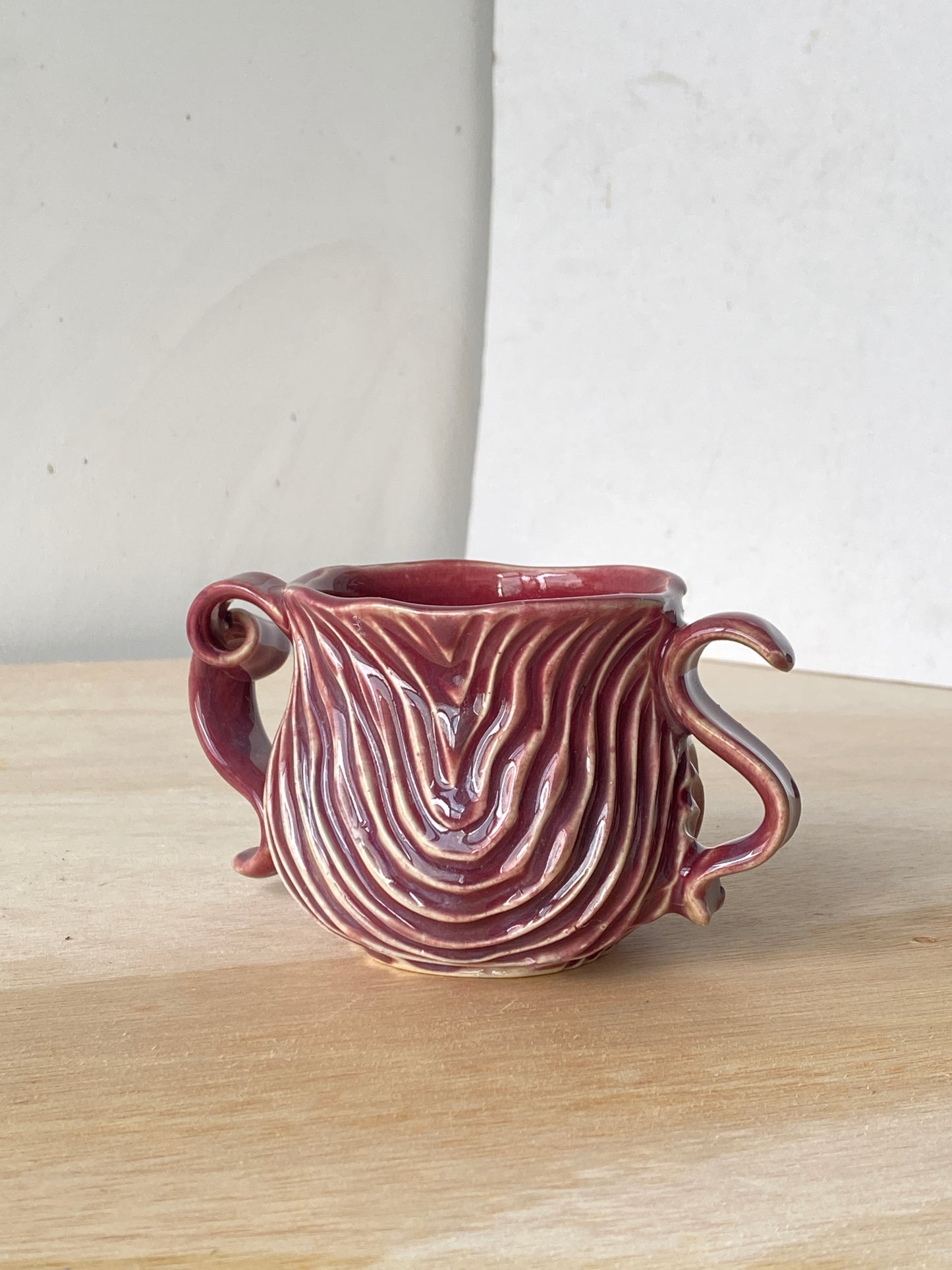 'Crimson Current' Double handled-Seabed Mug