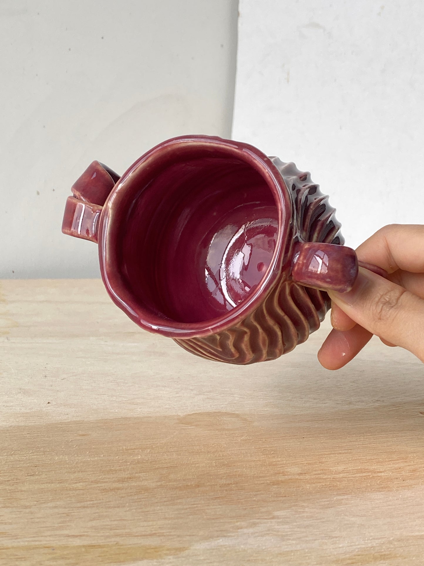 'Crimson Current' Double handled-Seabed Mug