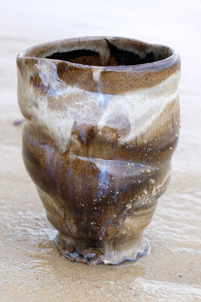 Raw Sand Brown Shell Vessel