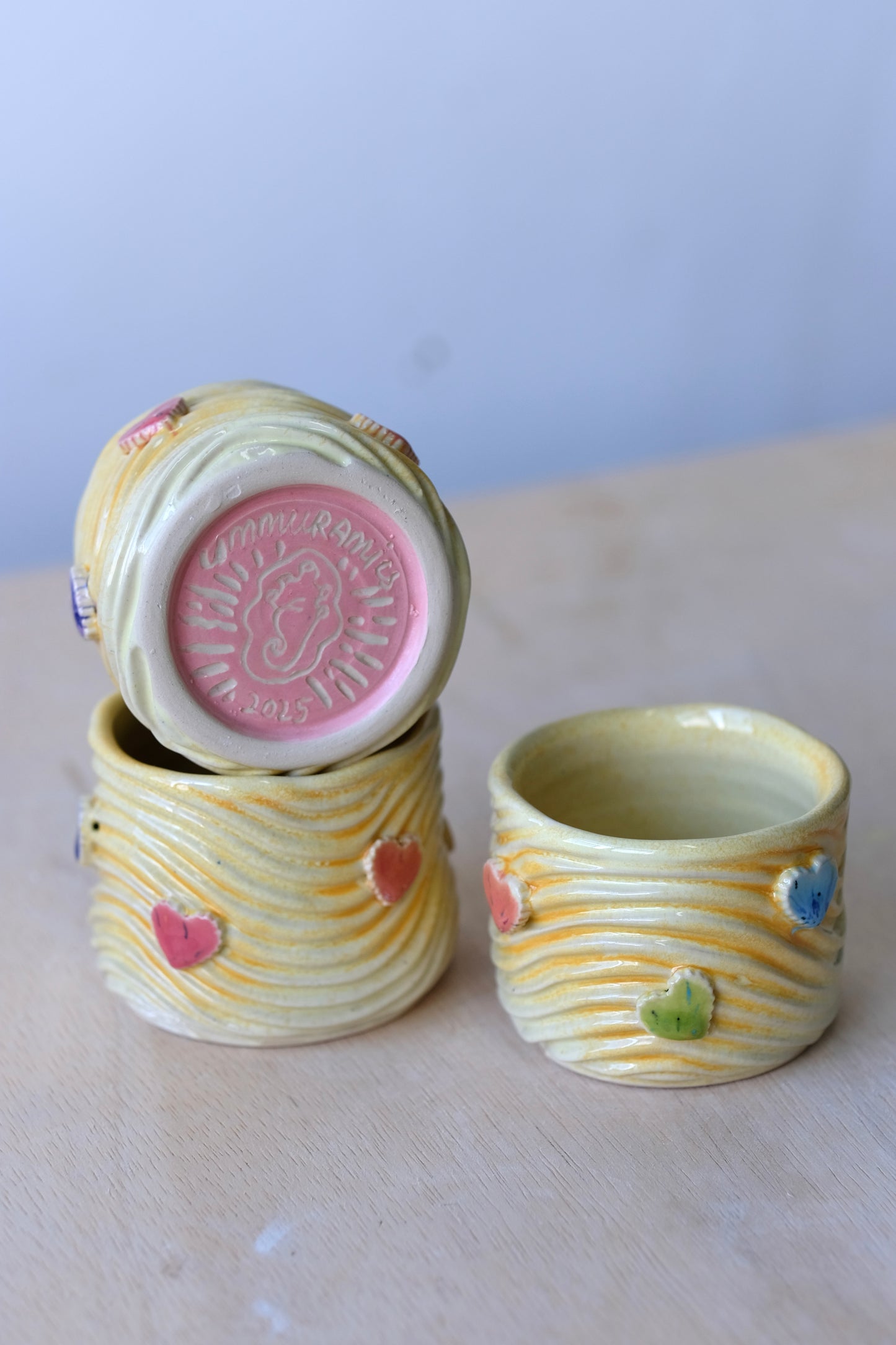 Gumdrop Hearts on Sunny Seabed Sipcups