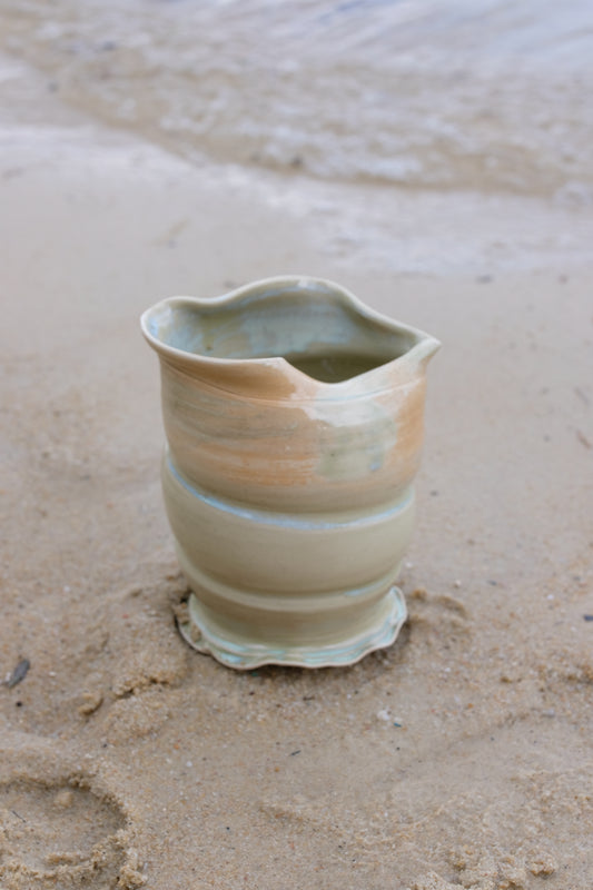 Beach Green Shell Vessel