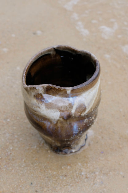 Raw Sand Brown Shell Vessel