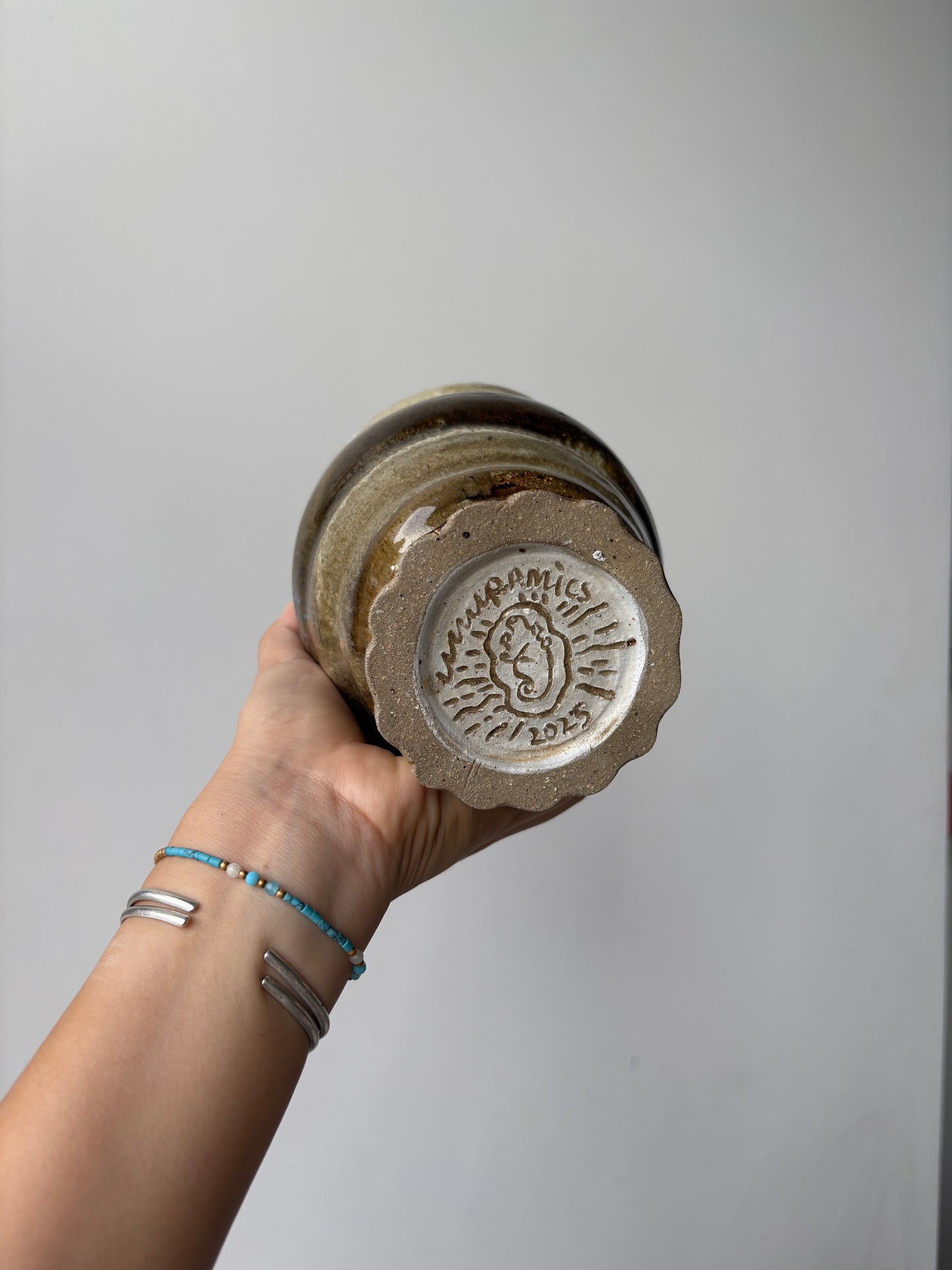 Raw Sand Brown Shell Vessel
