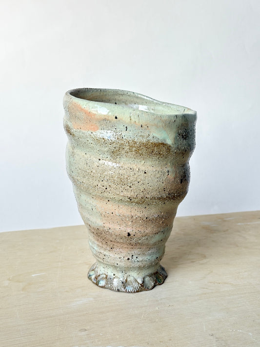 Sandy Shell Vase