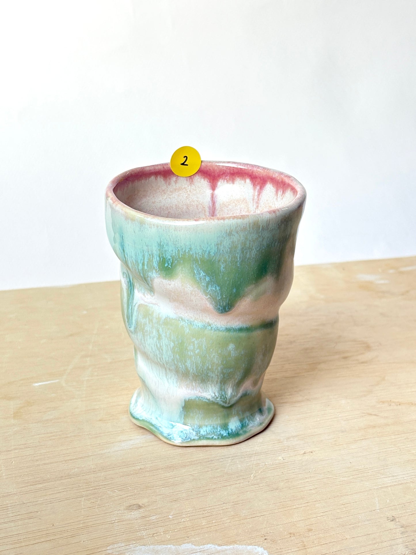 Shell Cup in Pink Moss (2)