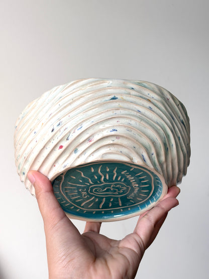 Seabed Confetti Dinner Bowl