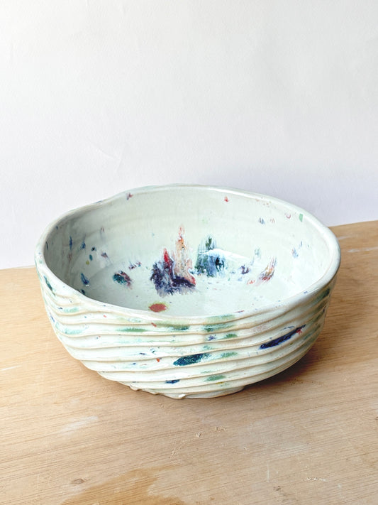Seabed Confetti Dinner Bowl