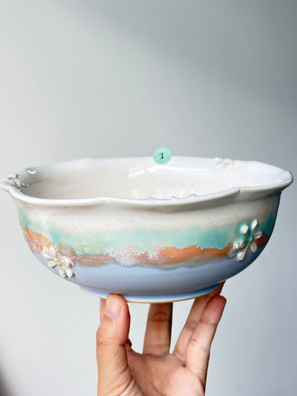 Bloom Dinner Bowl in Powder Blue (1)