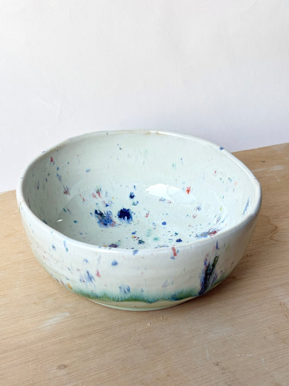 Normie Dinner Bowl in Confetti Green
