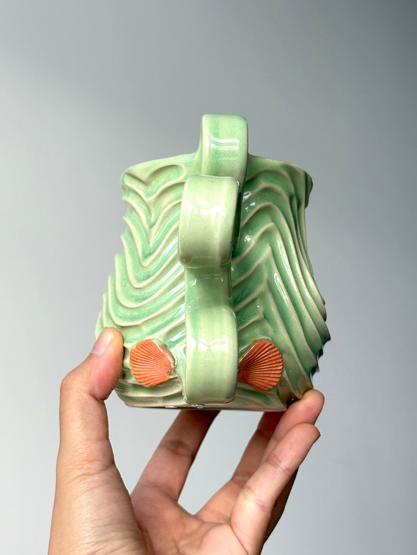 Mint Green Seabed mug