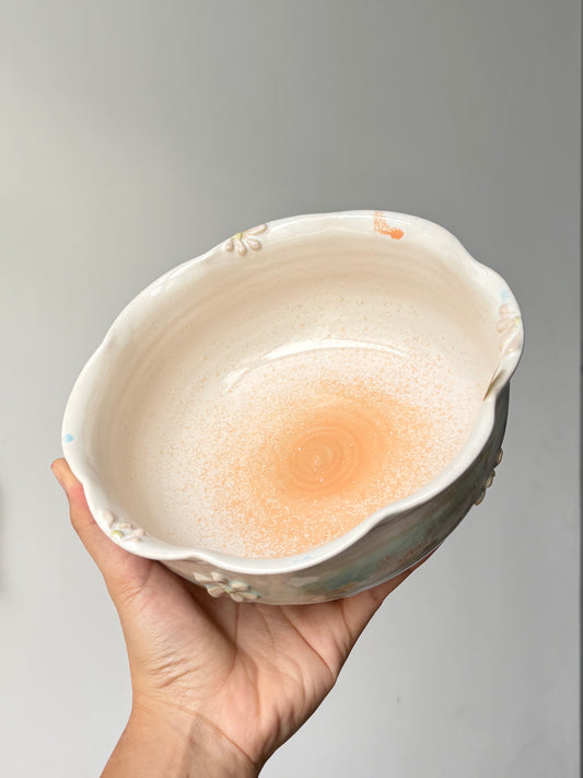 Bloom Dinner Bowl in Powder Blue (2)