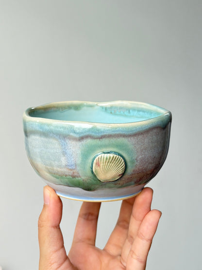 Ricebowl with Shells (Blue)