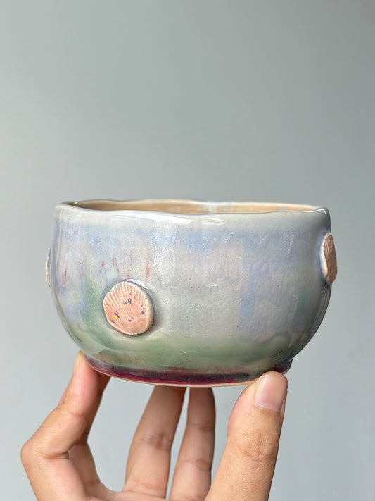 Ricebowl with shells (plum interior)