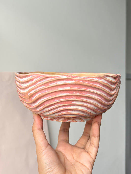 Shell Pink Seabed Dinner Bowl