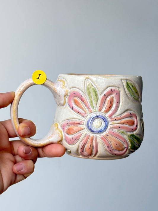 Bunga-Bunga Mug -Yellow Insides (1)