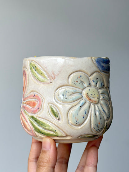 Bunga-Bunga Mug -Yellow Insides (1)