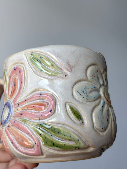 Bunga-Bunga Mug -Yellow Insides (1)