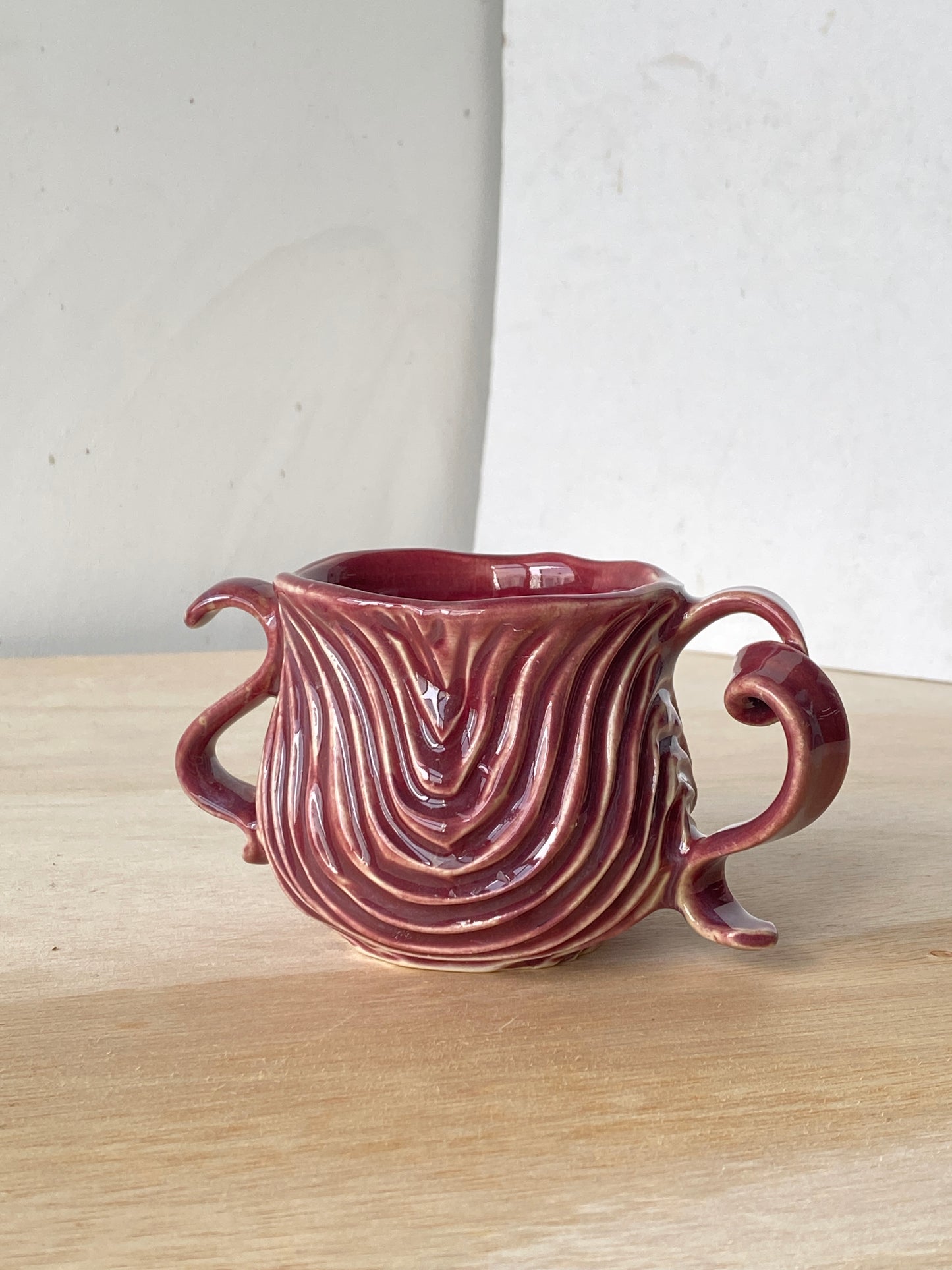 'Crimson Current' Double handled-Seabed Mug