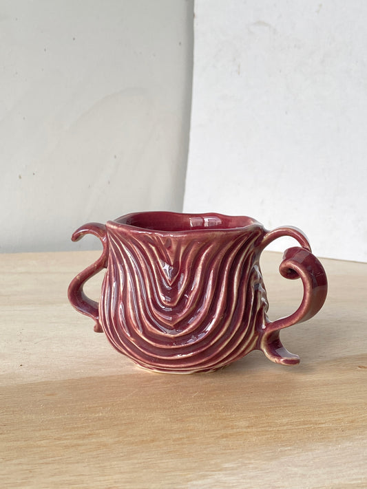 'Crimson Current' Double handled-Seabed Mug