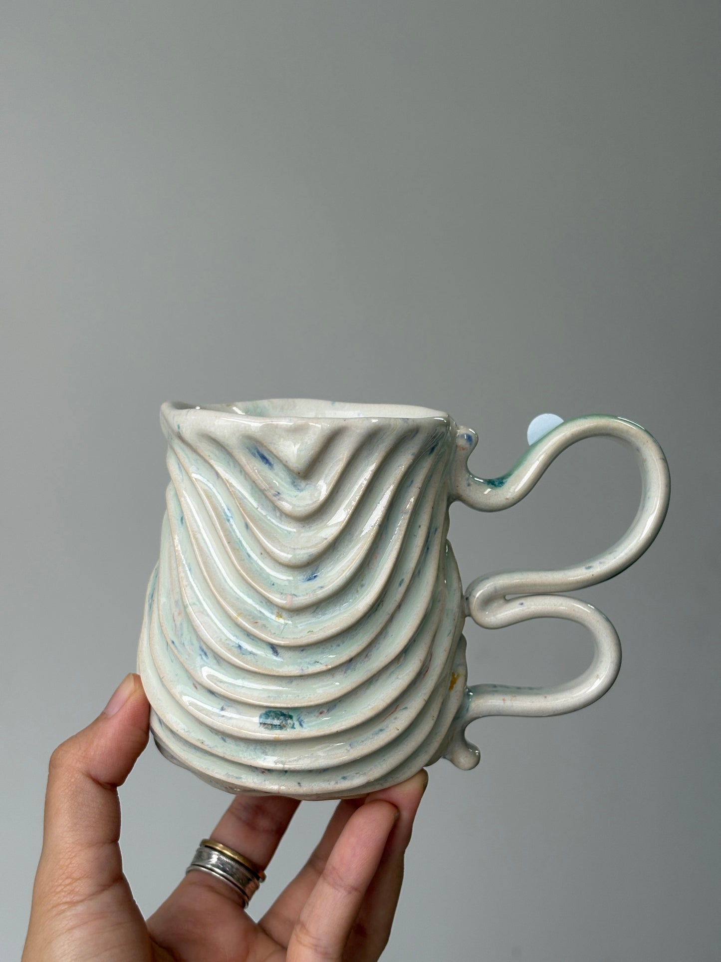 Seabed Mug Confetti white (S2)