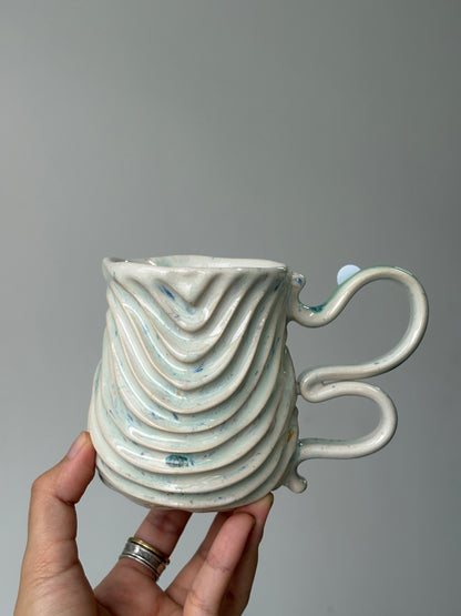 Seabed Mug Confetti white (S2)