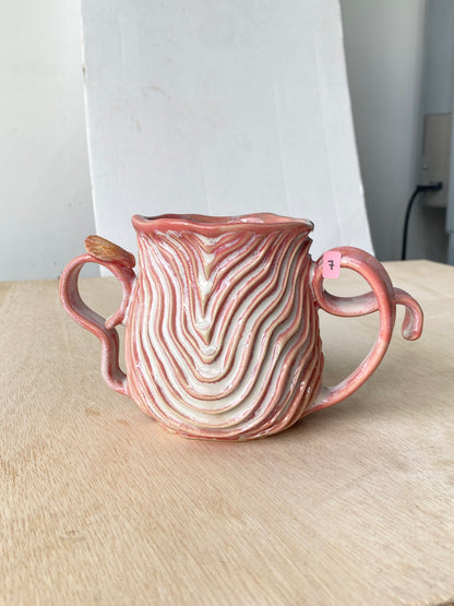 'Shell Pink' Double Handle Seabed Mug (7)