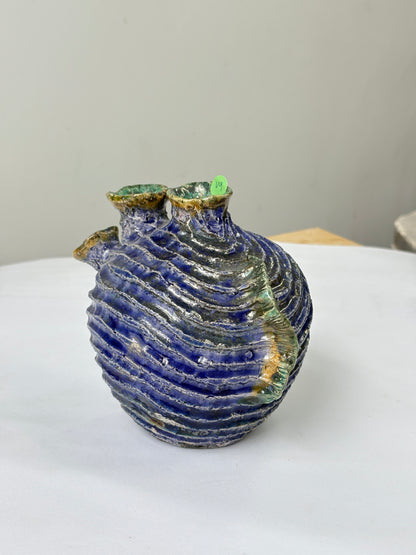 Raku- fired Seaheart Vessel. (V9)