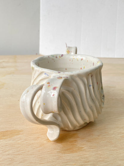 'Confetti White' Double handled Seabed Mug (5)